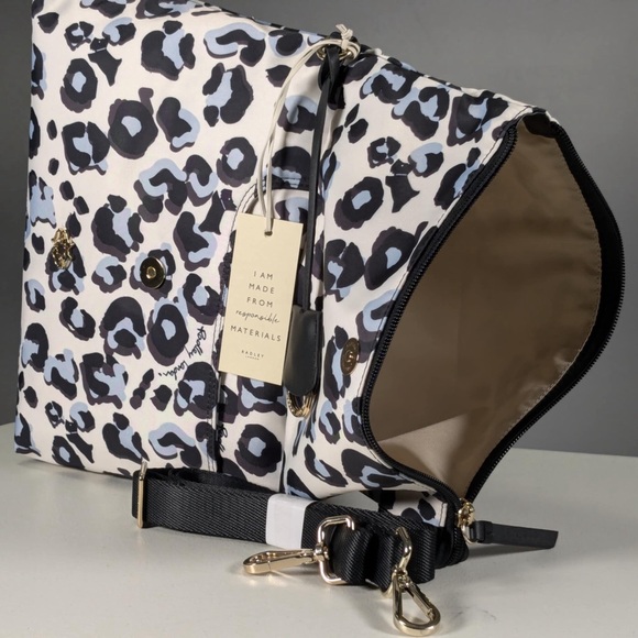 NWT Radley London 24/7 Leopard - Small Flapover Crossbody - Picture 6 of 11